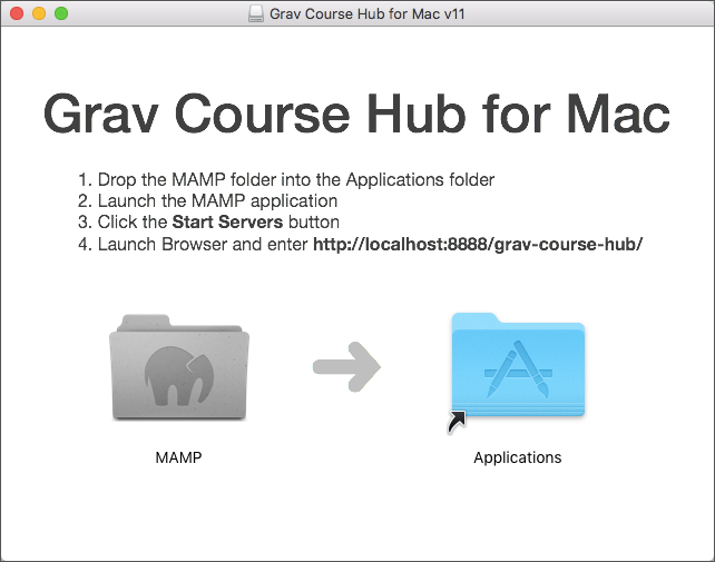Grav Course Hub for Mac